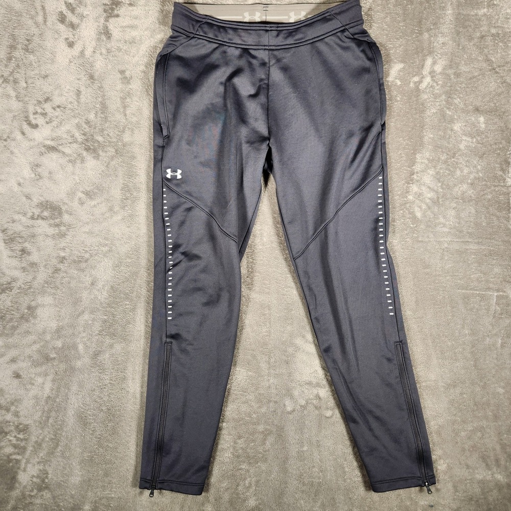 Under Armour ColdGear Joggers Mens Medium Gray Excellent Ankle‎ Zip 1327445